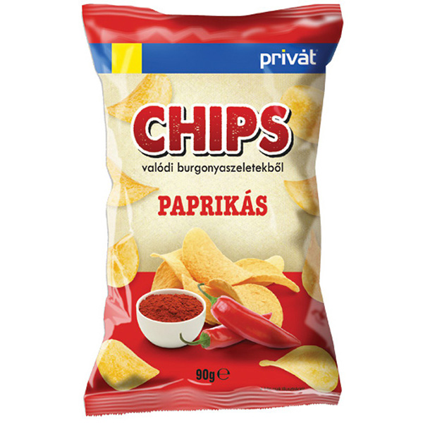 privát chips paprikás