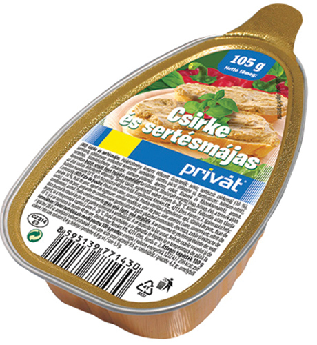 privát csirke pástétom