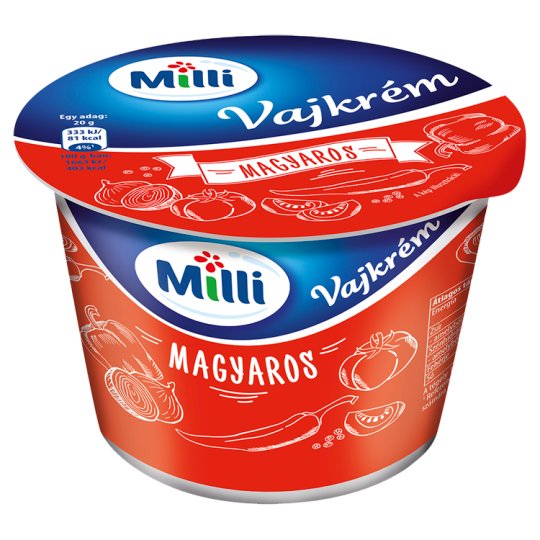 milli vajkrém magyaros